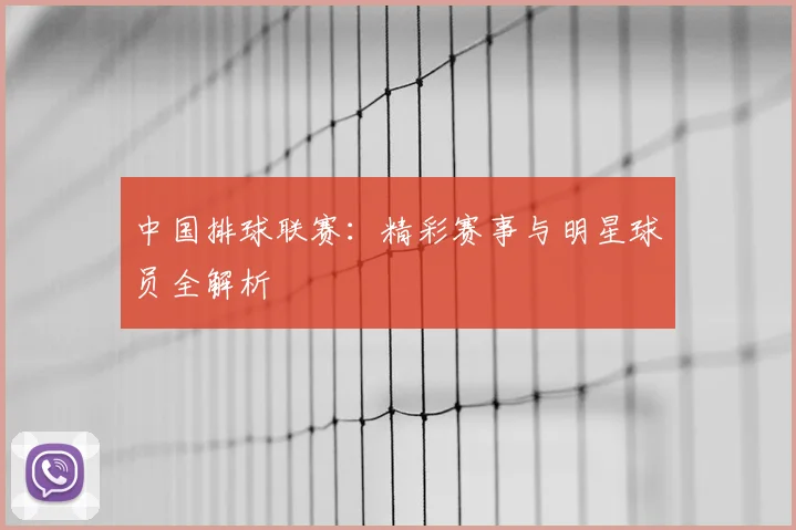 中国排球联赛:精彩赛事与明星球员全解析